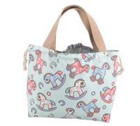 IMIKEYA Portefeuille en Toile pour Femme Paquet à Cordon de Serrage Pochette pour Téléphone Portable Paquet de Rangement Pratique Shopping Bureau Dimensions Compactes