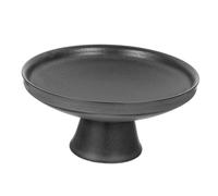 IMIKEYA Présentoir à Fruits sur Pied en Céramique Noire, Assiette à Fruits Ancienne, Plateau à Collations Élégant pour Fêtes Et Banquets