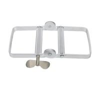 IMIKEYA Presse-tube Manuel en Alliage D'aluminium Argenté pour Dentifrice, Teinture Capillaire et Lotion, Accessoire de Salon de Coiffure, Distributeur Précis et Solide, Outil