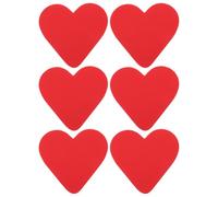 IMIKEYA Protections de Semelles Antidérapantes Autocollantes pour Talons Hauts Rouges Coussinets Protège-Semelles Silencieux Lot de 3 Paires Adaptés aux Chaussures Élégantes