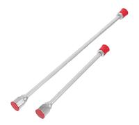 IMIKEYA Rallonge de Baguette sans Air 2 Pièces en Aluminium Argenté Tige de Pulvérisation de Peinture sans Air Antidérapante Ajustement à Peinture