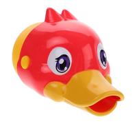 IMIKEYA Rallonge de Robinet en Silicone Dessin Animé pour Tout-petits, Prolongateur Rouge Anti-éclaboussures, Compatible Robinet Standard, Sécurité Bain Garçon et Filles, Accessoire Salle