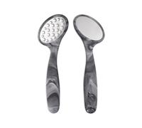 IMIKEYA Râpe à Pied Double Face pour Éliminer Callosités et Peaux Mortes en Acier Inoxydable et Abs Outil Manuel Pratique Couleur Aléatoire pour Pédicure en Voyage,
