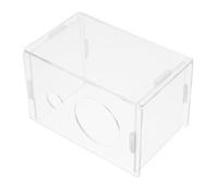 IMIKEYA Refuge Transparent en Acrylique pour Hamsters et Rats, Facile à Nettoyer, Boîte Moderne pour Bain de Sable et Aventures en Extérieur