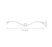 IMIKEYA Ressorts de Fixation pour Grille de Ventilateur D’Extraction de Salle de Bain Ressorts de Retenue en Acier 10 Pièces Longueur 210 MM Résistance à L’Humidité des Vibrations
