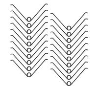 IMIKEYA Ressorts en V Ressorts de Remplacement Solide pour Sécateur de Jardin en Acier Inoxydable, Pack de 25 Pièces pour Outils de Jardinage