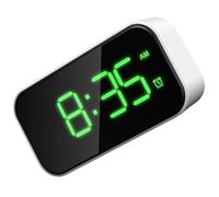 IMIKEYA Réveil Numérique Vert Écran LED Pleine Surface, Chargement USB, Matériau PE, Design Compact pour Chambre et Bureau