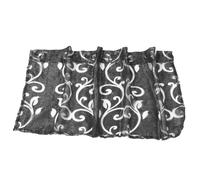 IMIKEYA Rideau Court en Seersucker Petits Rideaux pour Les fenêtres Tentures Porte Mini Rideaux Rideaux voilages Petit Rideau pour Les fenêtres Demi Rideau de fenêtre Black