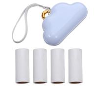 IMIKEYA Rouleau Anti-Peluches de Nuage 5 Pièces 1 Rouleau Bleu et 4 Recharges Portable pour Vêtements et Meubles pour Poils D’Animaux et Usage Voyage