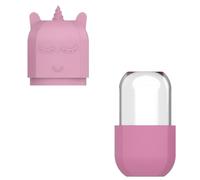 IMIKEYA Rouleau de Glace Visage en Silicone Mini Licorne Outil de Massage Facial Froid Compact et Portable Couleur Rose pour Décongestionner Hydrater et Raffermir la Peau des Yeux