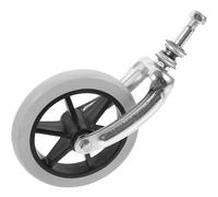 IMIKEYA Roulette pour Fauteuil Roulant 6 Pouces Grise Élargie avec Fourche à Roulement en Acier Roue de Rechange Solide pour Déambulateur et Équipement Mobilité Maniabilité et Stabilité