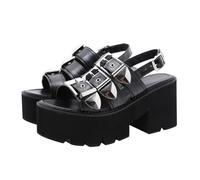 IMIKEYA Sandales Femme Talon Épais Plateforme Chaussures Ouvertes à Bout Ouvert Mode Chic et Confortable