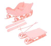 IMIKEYA Sapin De Noël Décoratif Forme De Traîneau Ornement De Fête pour Table Cheminée Ou Bureau Accessoire Élégant pour Noël Présentation Chaleureuse pour Vos Douceurs