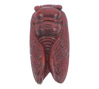 IMIKEYA Sculptée en Bois Statue de Cigale, Artisanale Figurine Décorative | Détails Sculptés Soin, Finition, pour Bureau et Chambres, Style Élégant, en Bois