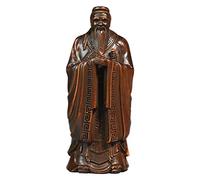 IMIKEYA Sculpture en Bois Marron, Statue Délicate de Confucius pour Décoration de Table Légère et Élégante, pour Bureau ou Restaurant