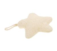 IMIKEYA Serviette de Bain Double Face Exfoliant Corps Doux pour Garçon et Filles en Loofah et Coton Beige Crée une Mousse Riche, Bain Nettoyage