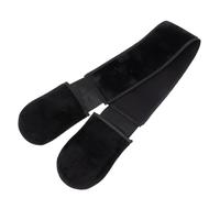 IMIKEYA Serviette de Bain Exfoliante Noire 1 Pièce Sangle Dorsale Longue pour Massage Corporel Nettoyage Facile des Zones Difficiles pour Personnes Âgées et Soins Corporels