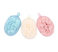 IMIKEYA Set de Bain et Nettoyage Profond pour Exfoliation Douce 3 Pièces avec Serviette en Éponge et Boule de Bain Tissu Éponge et Pe, Maison Voyage