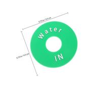 IMIKEYA Soupape Classification Entrée/Sortie, Étiquette de Classification de Sortie d'Eau pour Valve, PVC Solide, Lot de 2 Pièces, Indicateur Clair pour Vanne d'Eau, Usage Polyvalent pour