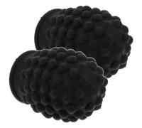 IMIKEYA Sour-dine de Baguette de Batterie en Silicone Noir 2pcs Bruit et Prolongation Durée de Vie, pour Pratique à Domicile et Performances en Groupe