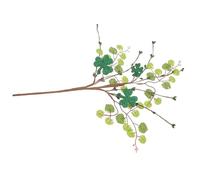 IMIKEYA St. Patricks Day Plantes Artificielles Tiges De Baies Choix De Trèfle Branches De Trèfles Verts Fleurs Tige De Brindille Faux Bouquet Floral Arrangement De Vase De Fleur