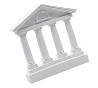 IMIKEYA Statue du Temple Grec en Résine Blanche 25 Cm Modèle Architectural Rétro Décoration Intérieure Bureau Salon Cérémonies