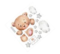 IMIKEYA Stickers Muraux Ours et Étoiles Décoratifs pour Interrupteur Autocollants PVC Légers Protection Murale et Décoration Chambre