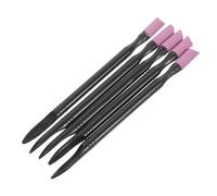 IMIKEYA Stylo Polisseur Double Tête Multifonctionnel pour Ongles Stylo de Ponçage Portable en Quartz Noir Lot de 5 Pièces pour Élimination des Peaux Mortes Limage et Modelage des