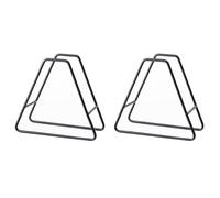 IMIKEYA Support de 2pcs Porte-gobelets en Fer Noir pour Organisation Cuisine, Design Simple et Gain de Place, pour Bureau ou Maison