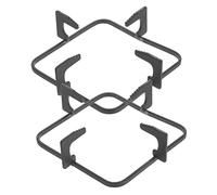 IMIKEYA Support De Casserole En Fer Carré Résistant Pour Cuisinière à Gaz, Accessoire Antidérapant Solide, Grille Stable Cuisine Maison Et Restaurant, Lot De 2 Supports