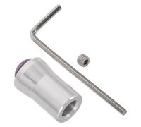 IMIKEYA Support de Diapason en Alliage D'aluminium avec Base en Cristal D'améthyste pour Contemplation et Bien-être, Amélioration Peau et Équilibre Corps-esprit
