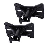 IMIKEYA Support de Haut-Parleur, Pied d Enceinte Professionnel en Plastique Noir, 2pcs, Support de Montage pour Haut-Parleur, Stable et Facile à Installer pour Studios et Spectacles