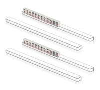 IMIKEYA Support de Mahjong Portable en Abs Forme en U 4 Pièces pour Rangement Facile et Jeu de Voyage Pratique