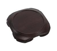 IMIKEYA Support en Bois Massif Rond pour Vase et Globe en Verre, Socle Solide sans Échardes pour Décoration de Style Chinois Traditionnel et Minimaliste, pour Présentation de Bonsaïs