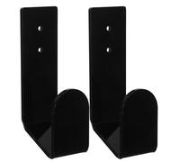 IMIKEYA Support Mural pour Clavier en Acrylique Noir, Lot de 2, Compatible avec Claviers Mécaniques et Bureautiques, Étagère Murale Robuste pour Rangement et Optimisation D’Espace Bureau