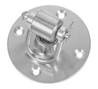 IMIKEYA Support Pivotant en Fer Argenté pour Poire de Vitesse de Boxe Crochet Robuste, Espacement des Trous 50 Mm, Compatible pour Salle de Sport et Entraînement à Domicile