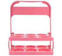 IMIKEYA Support Pliable Design Classique et Pratique pour Gourdes en PP Résistant aux Chocs Couleur Rose pour Table de Pique- et Plan de Travail