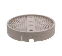 IMIKEYA Support Rond avec Récupérateur d'eau Intégré pour Pot de Fleurs à roulettes en PP et Trous de Drainage et Déplacement Facile des Plantes pour Décoration Intérieure