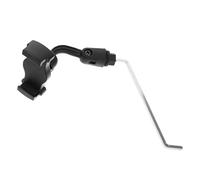 IMIKEYA Support Universel pour Téléphone Saxophone en Acier Inoxydable, Porte-Partitions Multifonction pour Saxophonistes en Performance, Clip Réglable pour Pied de Micro, Noir