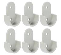 IMIKEYA Supports pour Tringle à Vêtements en Plastique 30 Pièces, Installation Facile, Adapté pour Tige de 25 Mm, pour Réparer la Penderie la Maison