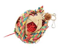 IMIKEYA Suspendu en Bois pour Perroquets Design Décoratif Simple, pour Occuper et Attirer L'attention des Oiseaux en Cage