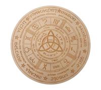 IMIKEYA Table Autel Bois Plateau Rond pour Décorations Autel Ornement de Cérémonie Religieuse