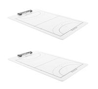 IMIKEYA Tableau Magnétique à Pince Double Face pour Handball 2pcs Marqueur Effaçable Pvc Blanc Outil D'entraînement Multifonction pour Entraîneur