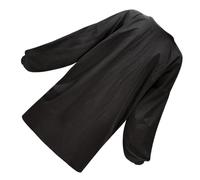 IMIKEYA Tablier de Coiffeur Imperméable Noir à Manches Longues en Polyester Léger pour Styliste et Esthéticienne Protecteur Anti-Taches Professionnel pour Salon de Coiffure et Spa