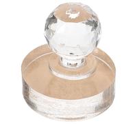 IMIKEYA Tampon de Pression Rond 30 Mm en Acrylique Transparent, Outil de Presse pour Fard à Paupières et Surligneur, Compacité pour Palette de Maquillage, Usage Professionnel et Voyage