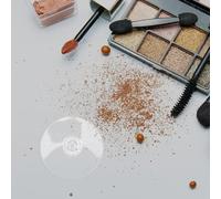 IMIKEYA Tampon pour Fard à Paupières en Plastique 59 MM - Outil de Pressage Cosmétique pour Poudre Blush et Highlighter - Accessoire Compact pour Restauration et Application Précise du