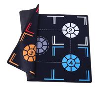 IMIKEYA Tapis D’Entraînement de Basketball Antidérapant 2Mm en Caoutchouc Coussin Absorbant les Chocs et Silencieux pour Jeu de Jambes Dribble et Agilité - Équipement Portable pour