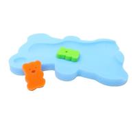 IMIKEYA Tapis de Bain en Éponge Pu pour Bébé Garçon Fille Coussin Plat Antidérapant et Forme Cartoon, Doux Peau, Bain des -nés Couleur Aléatoire