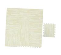 IMIKEYA Tapis de Sol Puzzle Bébé pour Confort, Sécurité et Jeu 10 Pièces 30x30x1 Cm en Mousse Eva Imitation Bois pour Bébé Allongé et Chambre D'garçon et Filles