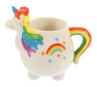 IMIKEYA Tasse Licorne Céramique Drôle pour Café Thé Eau Mug Original Arc-ciel Résistant et Facile à Nettoyer Cadeau Anniversaire pour Amateurs de Licornes